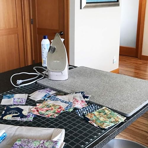 Miniatura 16 de Alfombrilla de presión de lana para acolchar – 8 x 10 x 0.6 pulgadas, almohadilla de planchado de 100% lana