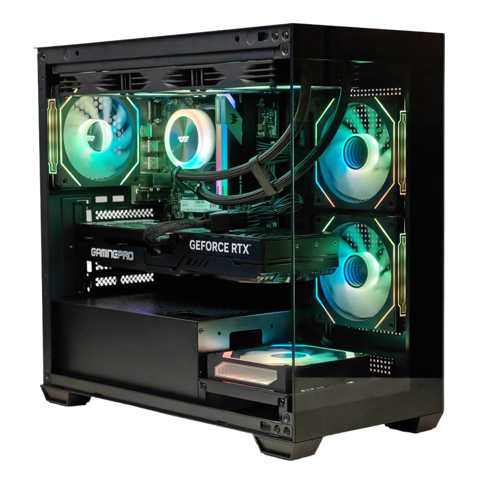 Gaming PC AMD Ryzen 7-7800X3D up to 5.0 GHz | NVIDIA RTX 5060 Ti 16GB GDDR7 GPU | 32GB DDR5 RAM 6000Mhz | 1TB M.2 NVMe SSD | Liquid Cooler 360mm | WiFi Ready | Windows 11 Pro