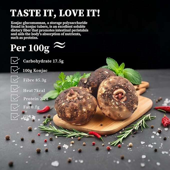 YUHO Fideos Konjac Shirataki Udon Orgánicos, 10 Paquetes, Sin Gluten miniatura 6