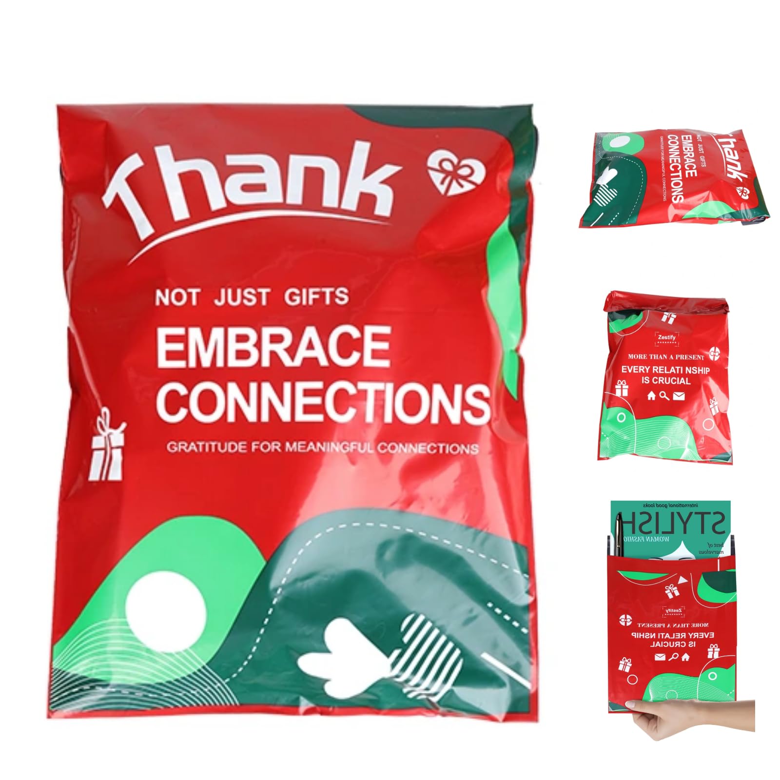 Exclusive Custom Design 10x13 Poly Mailers - 100 Pieces Self Sealing Shipping Bags, Waterproof & Durable For Small Business Mailing, Perfect For Clothing & Gifts