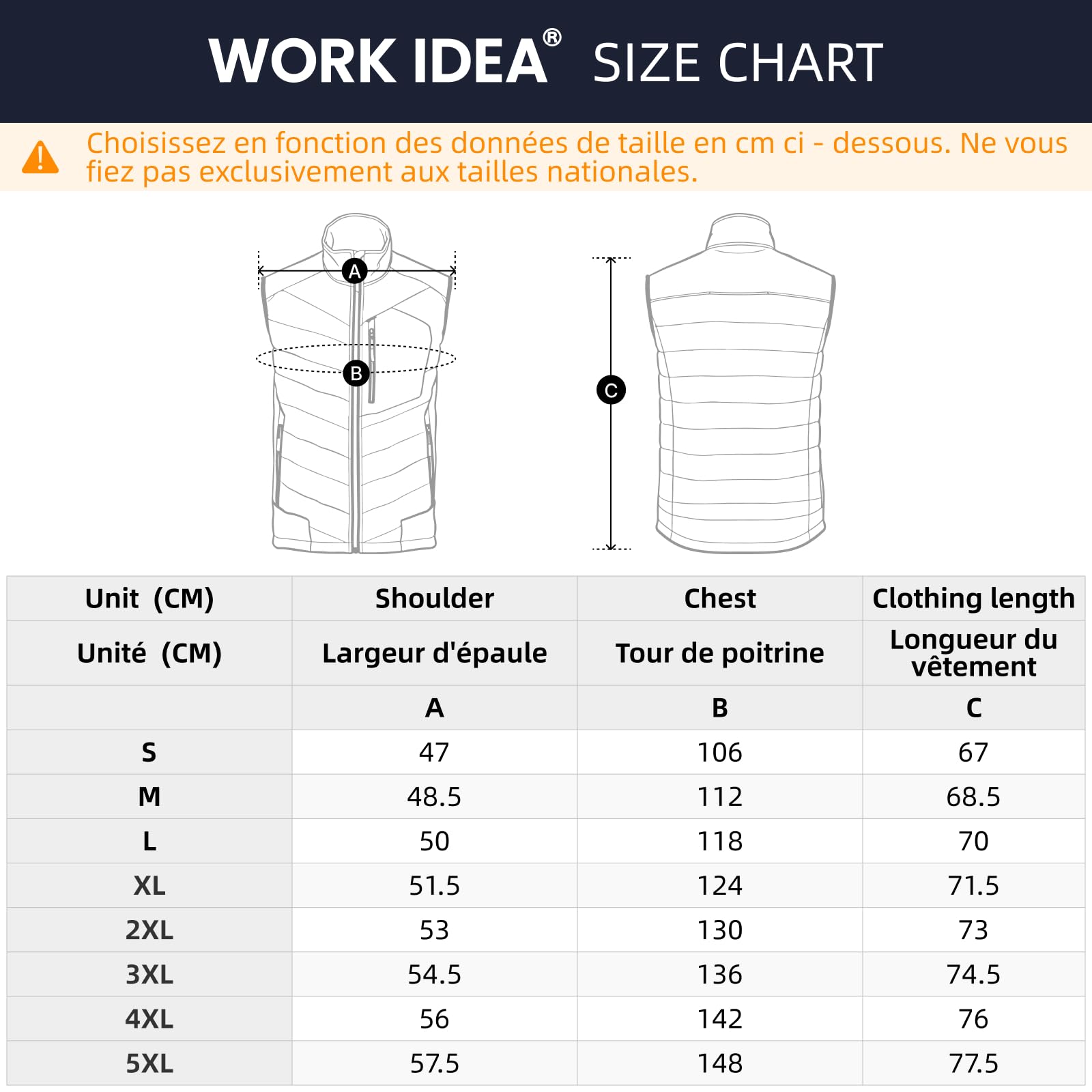 WORK IDEA Gilet softshell homme imperméable coupe-vent veste sans manches respirant léger poches cyclisme course randonnée golf
