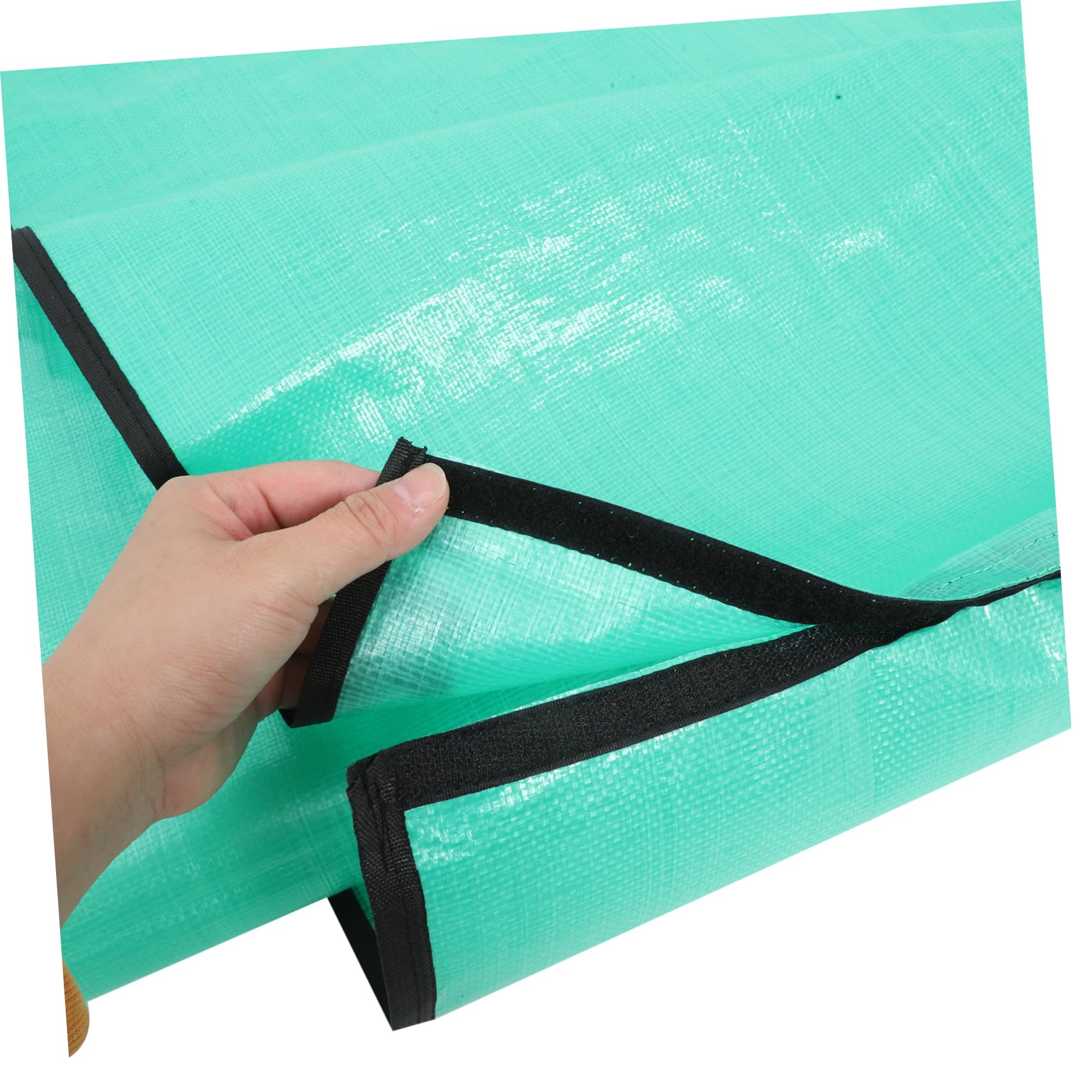 Bâche de Taille de Jardin Imperméable avec Trou Central 60 Cm | Pp Vert Clair, 1 Pièce, pour Travaux et Entretien du Jardin, Ramassage des Feuilles et Tailles