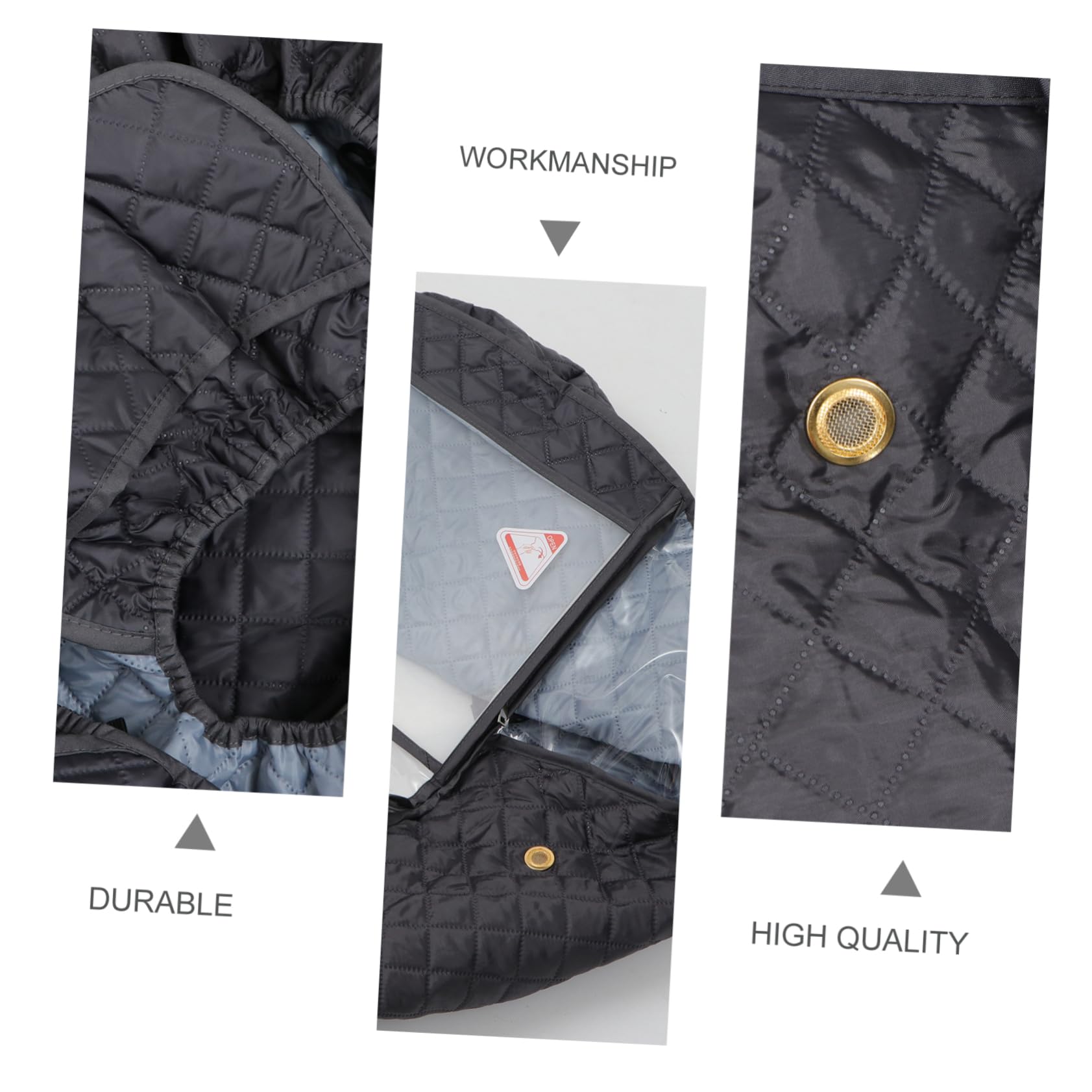 VICASKY Stroller -Weather Protection Baby Stroller Cover Windproof and Water Resistant Grey