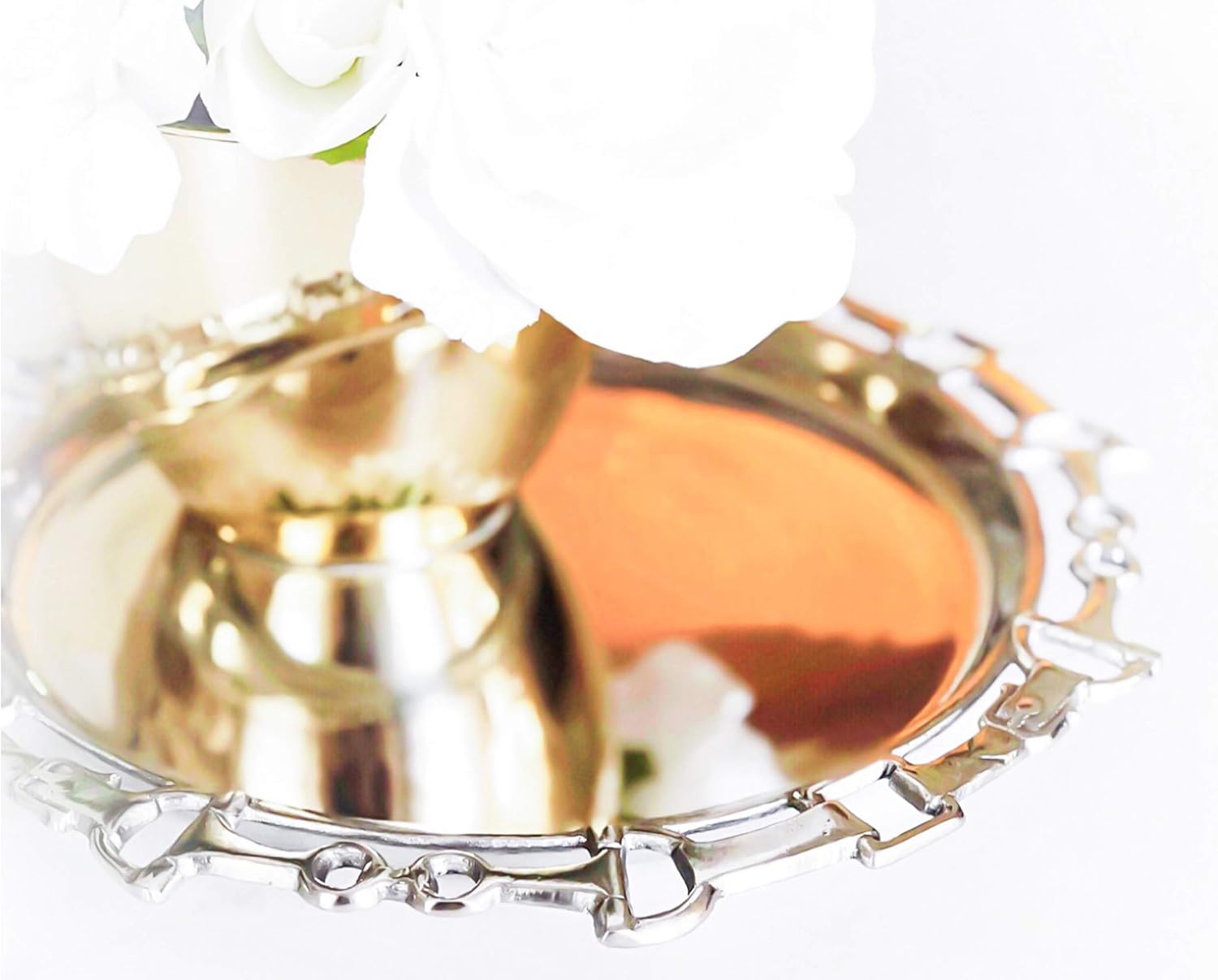 TOP оƒƒERS Arthur Court Metal Serving Aluminum Equestrian Round Horse Tray / Platter 12.25 inch Diameter