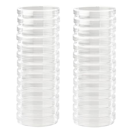 Polystyrene Petri Dish with Lid, 60mm, Sterile (Pack of 26)