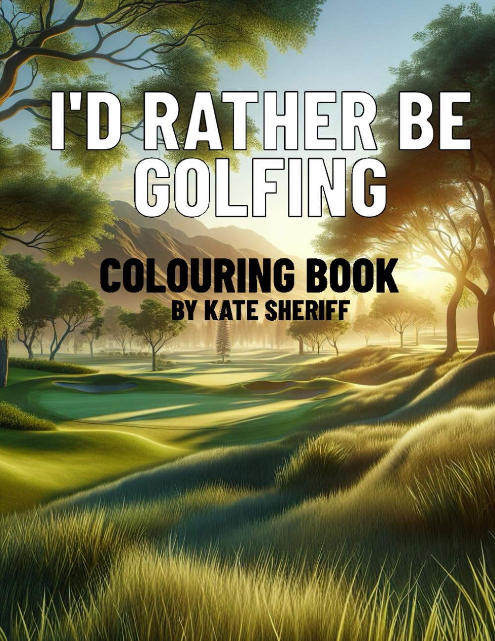 I'd Rather Be Golfing Colouring Book: A Unique Collection of 24 Original Golf Themed Colouring Images for Adults or Children