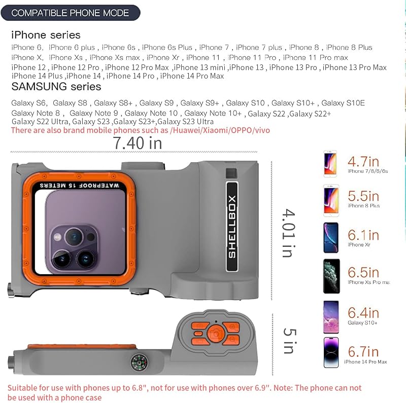 AICase Univerzális Vízálló Mobiltelefon Tok 15m Mélységig - iPhone, Samsung, LG, Google Készülékekhez - Víz Alatti Fotózáshoz