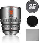 7artisans 25mm T2.1 Hope Series Professional Cine Lens S35 Frame Mirrorless Cameras Lens Compatible for Canon RF-S Mount for RED Komodo/RED Komodo X/Canon C70/CANON R7/R50/R10(Titanium Gray)