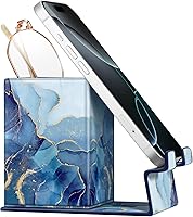 Vista 11 de FINTIE Soporte para lápices con soporte para teléfono, soporte para gafas, organizador de escritorio, mesita de noche, accesorios de oficina