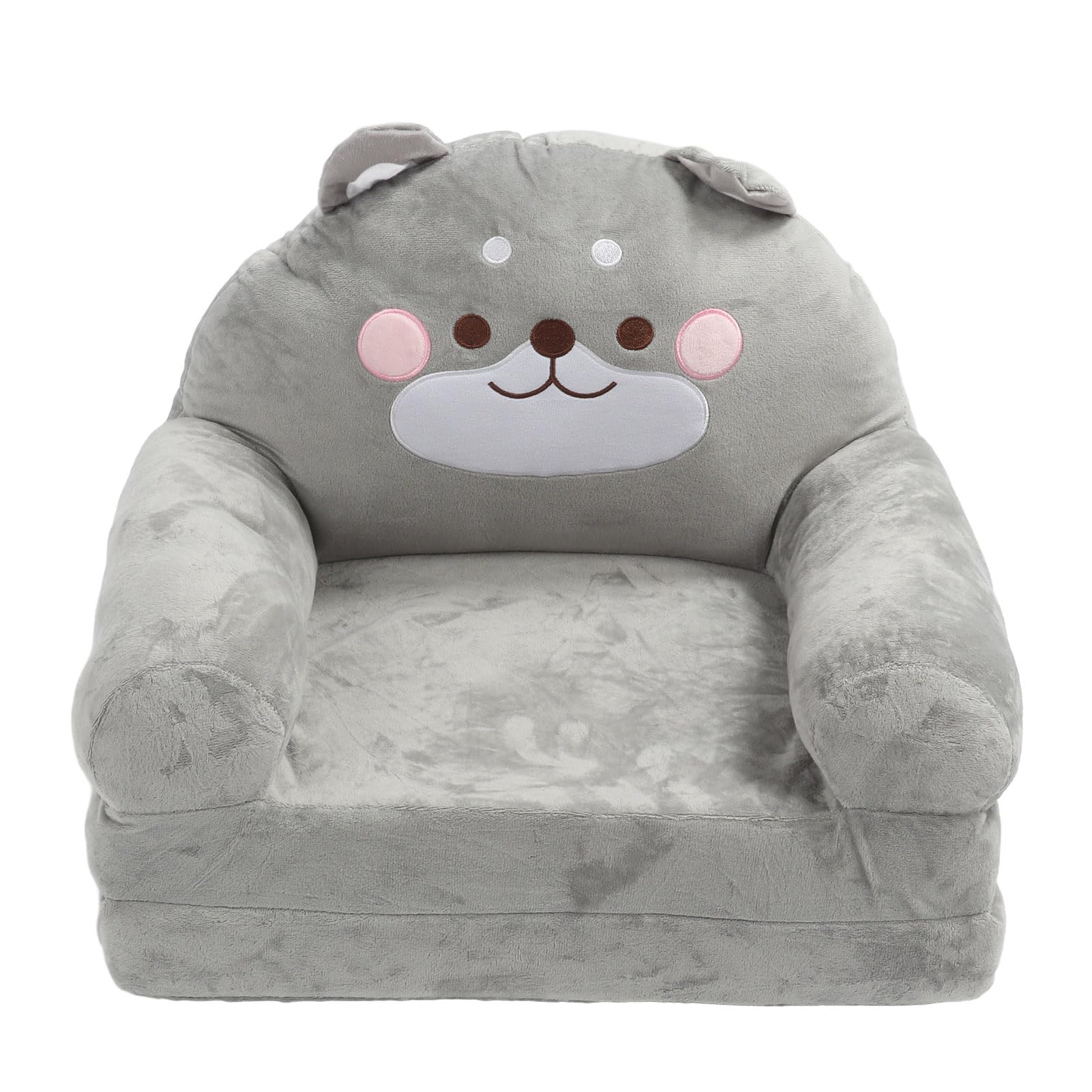 Sofa dla Dzieci, Miękki Pluszowy Rozkładany Fotel dla Dzieci Sofa Podłogowa Maluch Materac Podłogowy Cabrio Futon Składany Materac Krzesło Składana (Składane na trzy części)