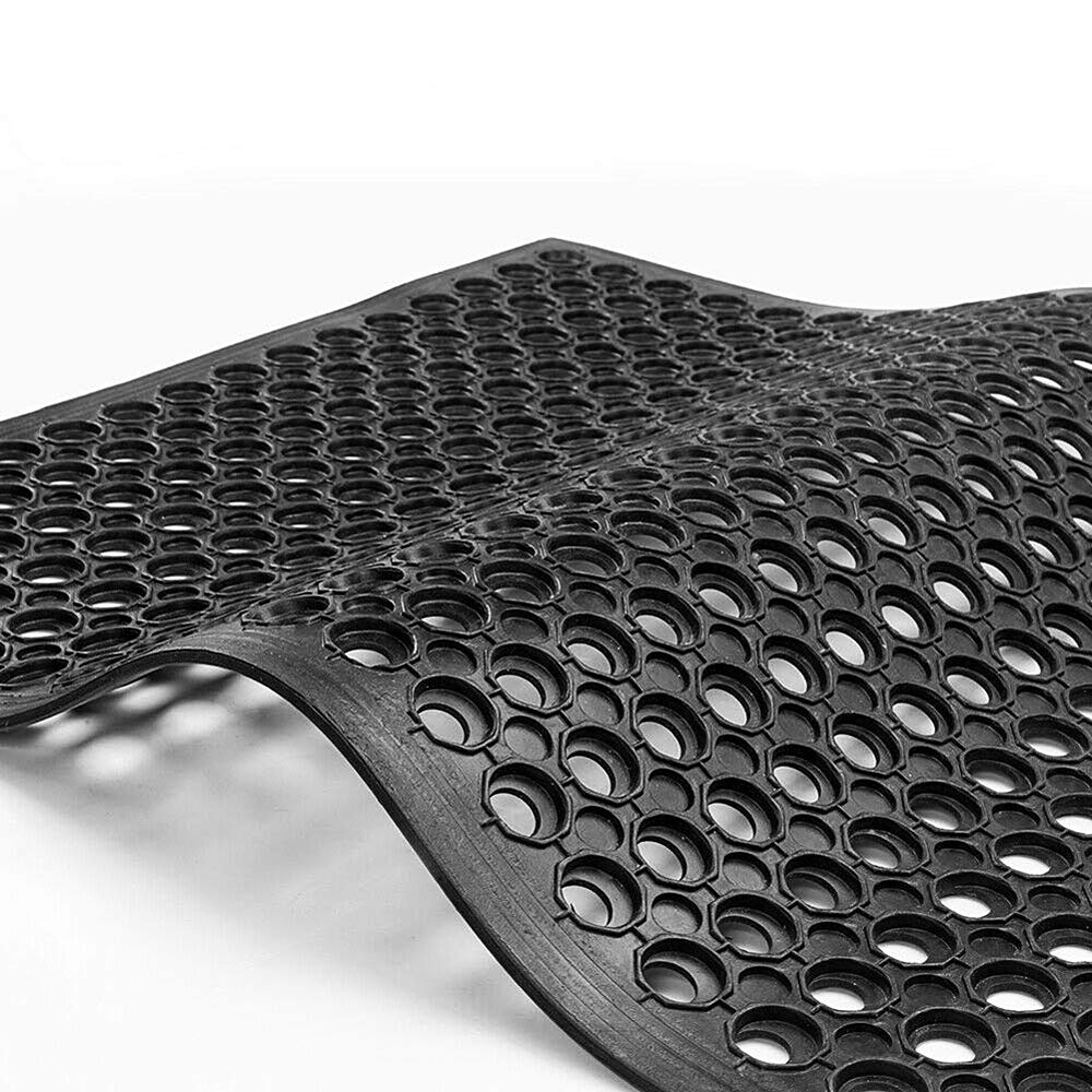 MYOYAY 83"x 36" Anti Fatigue Drainage Rubber Mats for Kitchen Floor Black — Amazon image 6