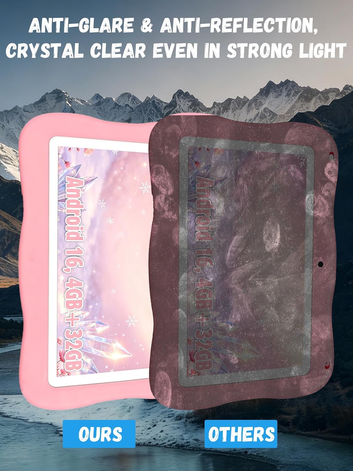 [2 Pack] Compatible with YosaToo ZIDS_701 Kids Tablet Android 16 7 Inch Screen Protector, Anti-Glare Tempered Glass, Shockproof Scratch-Resistant. image 5