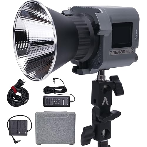 Aputure Amaran 60D S,Amaran 60D COB Daylight 5600k 65W LED Video Light,Bluetooth App Control,DC/AC Power Supply
