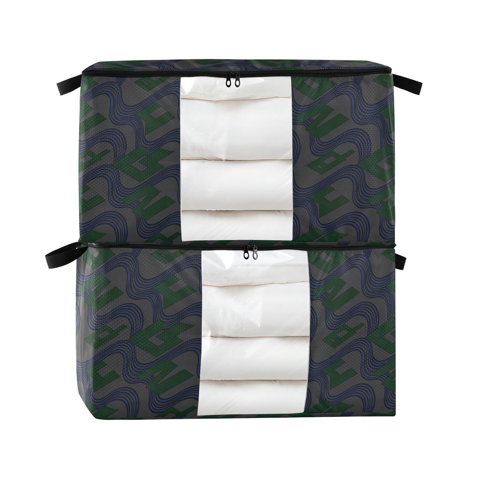 Organiseur de draps de lit à motif vague pour un dressing épuré