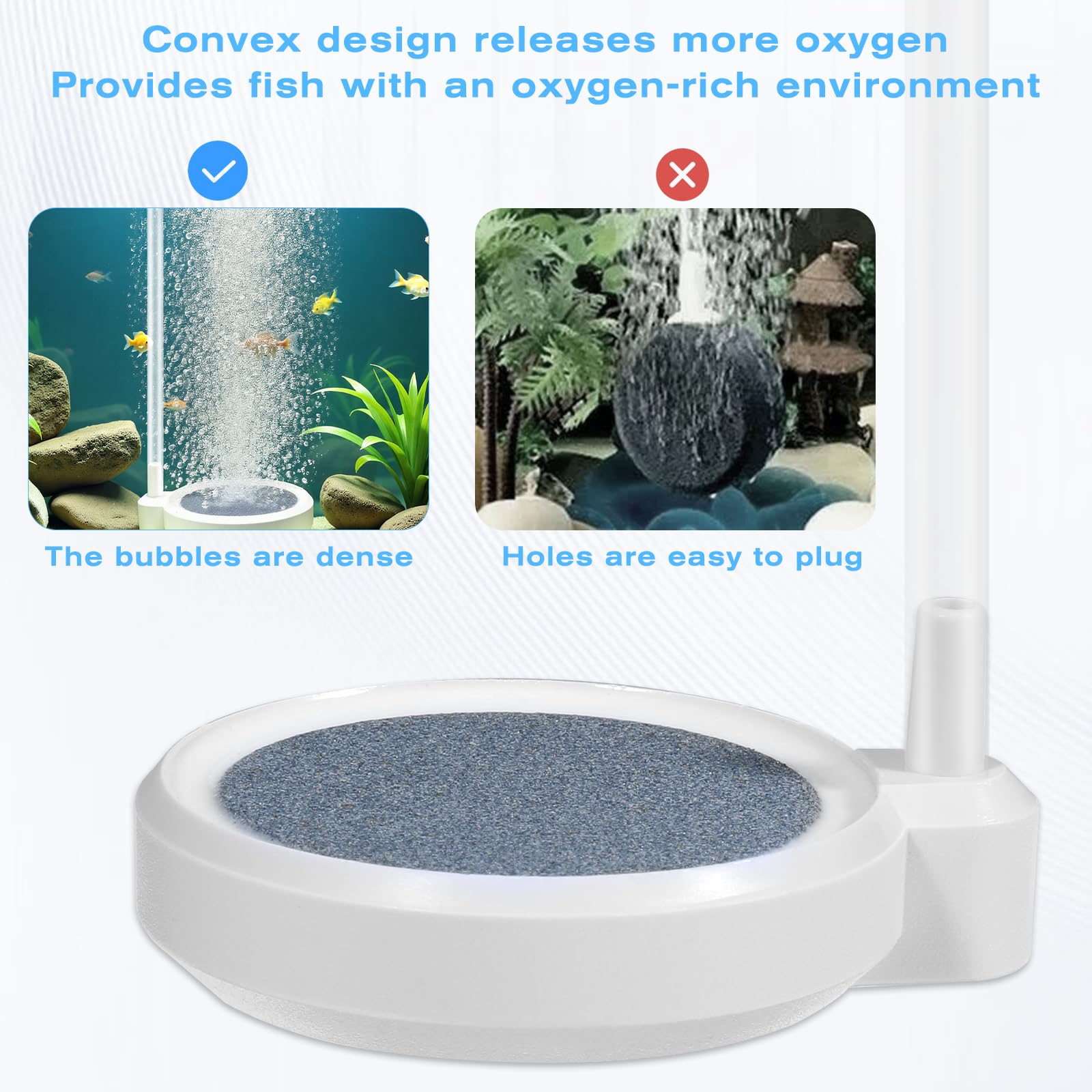 5cm Kleiner Nano Luftblasenstein Aquarium Nano Luftstein für Aquarien Aquarium Luftstein Aquarium-Sprudler Belüfter Sauerstoffdiffusor Aquarium-Zubehör