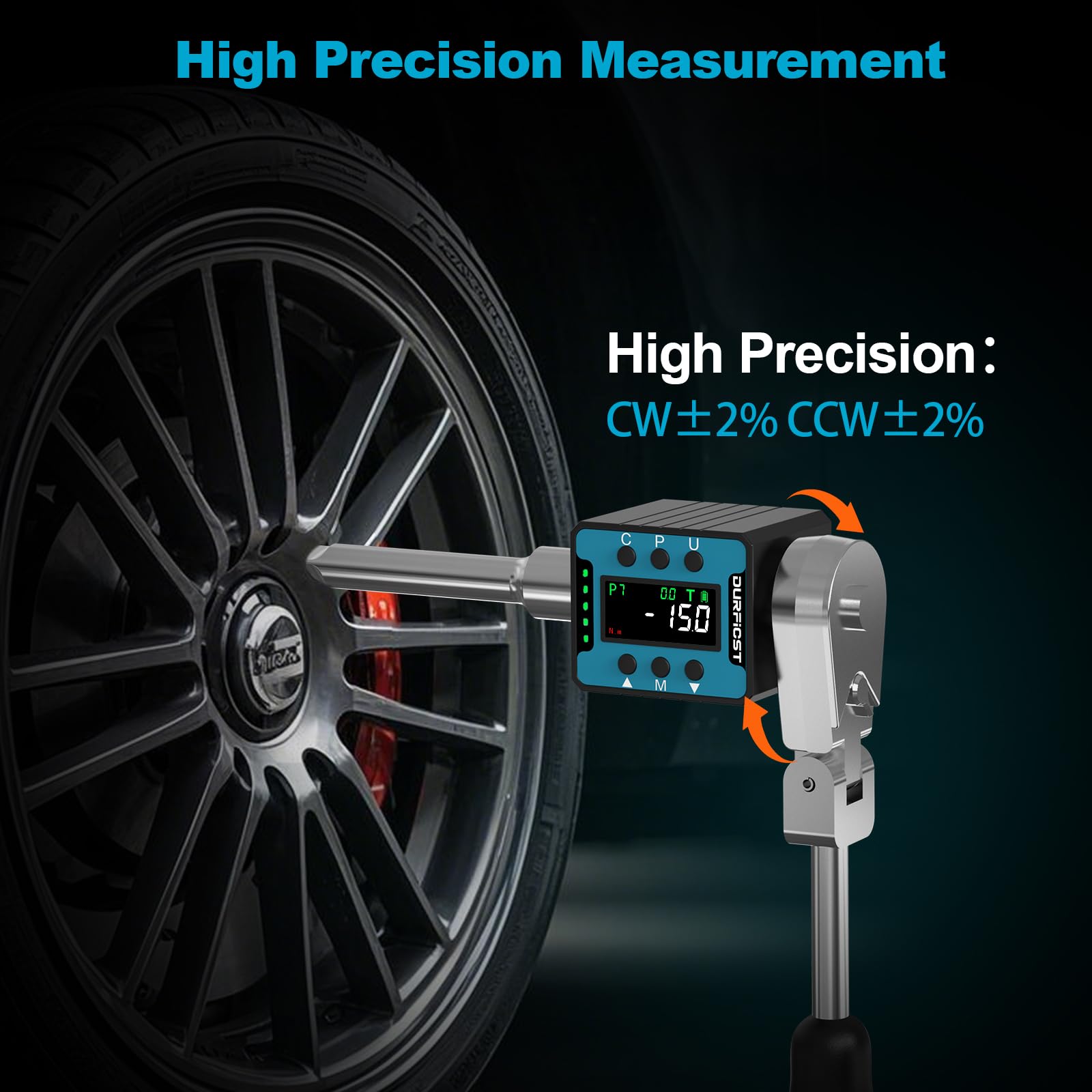 Chiave Dinamometrica Digitale 1/2 - Range 4-135 N.m, Con Allarme Sonoro E Luminoso | Per Auto, Bici, Moto - Foto 12