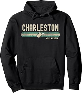 Charleston WV | West Virginia | Travel & 80s Style Pullover Hoodie