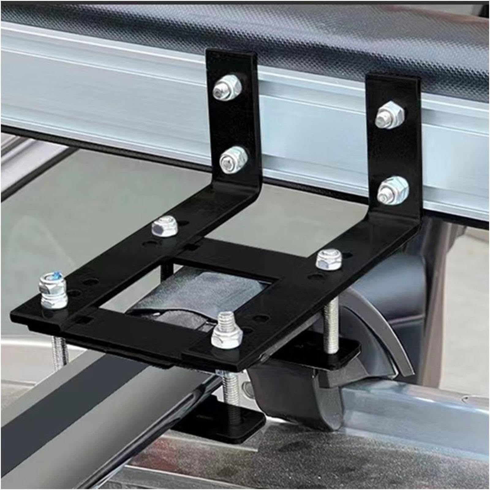 Kit de Soportes y Herrajes para Montaje de Toldo para Coche, Robusto, para Instalación de Tienda Lateral, Barras Transversales de Portaequipajes y Toldos Todoterreno, Fácil Instalación, Negro