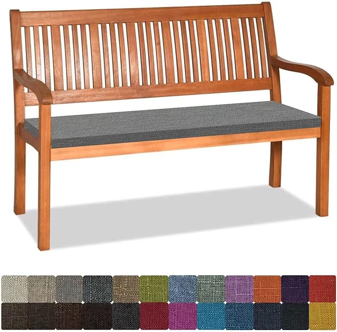 Wasserdichtes Bankkissen 190x30x5cm - Rutschfeste Sitzauflage Für Gartenbank & Terrasse