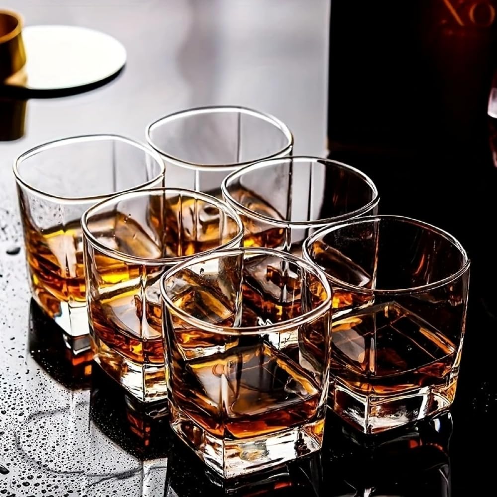 ROCKFORD Whiskey Glasses - Set of 6 Premium Crystal -6 ROCKFORD Whiskey Glasses - Set of 6 Premium Crystal -6