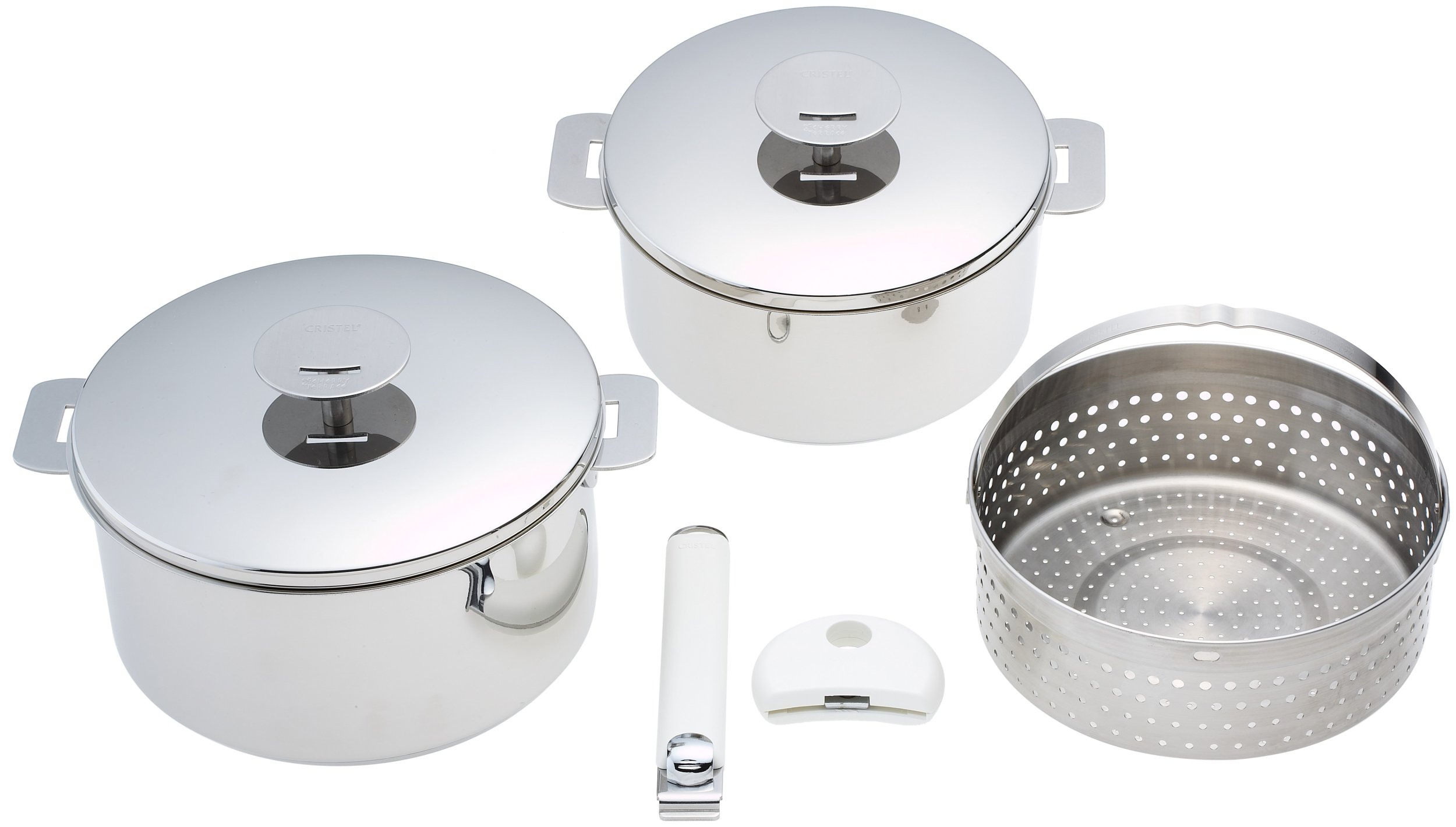 Amazon.co.jp: CRISTEL グラフィット 両手鍋深型 スペシャルセット 18