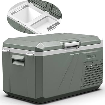 Amazon.co.jp: Alpicool 車載冷蔵庫 24L ポータブル冷蔵庫 2室