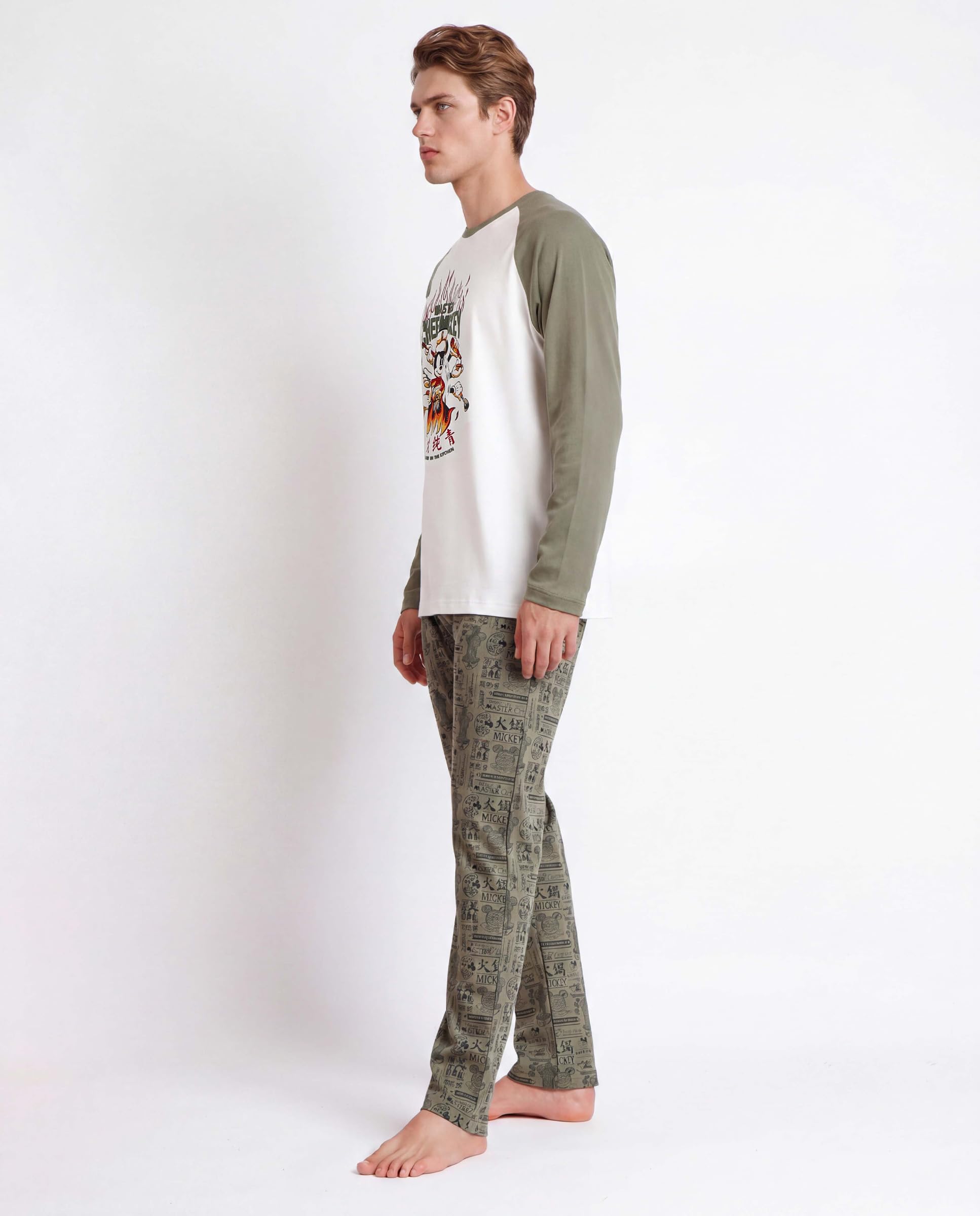 Disney Pijama Manga Larga Chef Mickey para Hombre