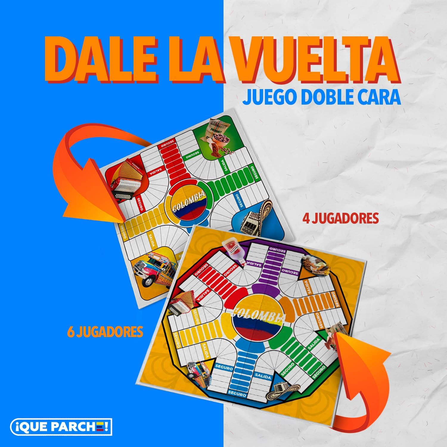 PARQUES MAGNÉTICO Colombiano para 2 a 6 Jugadores Colombian Parques Board Game, Parcheesi Board Game, Juegos De Mesa para Adultos, Productos Colombianos, Colombia