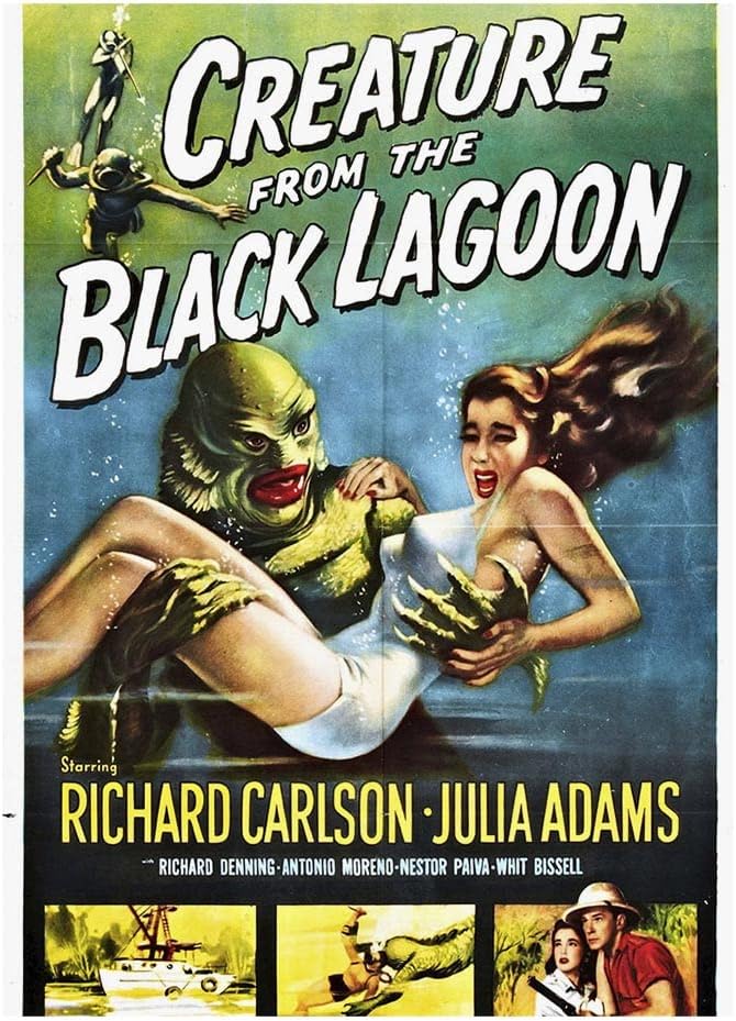 1000 Piece Multicolor Classic Horror Movie Jigsaw Puzzle - The Creature from The Black Lagoon