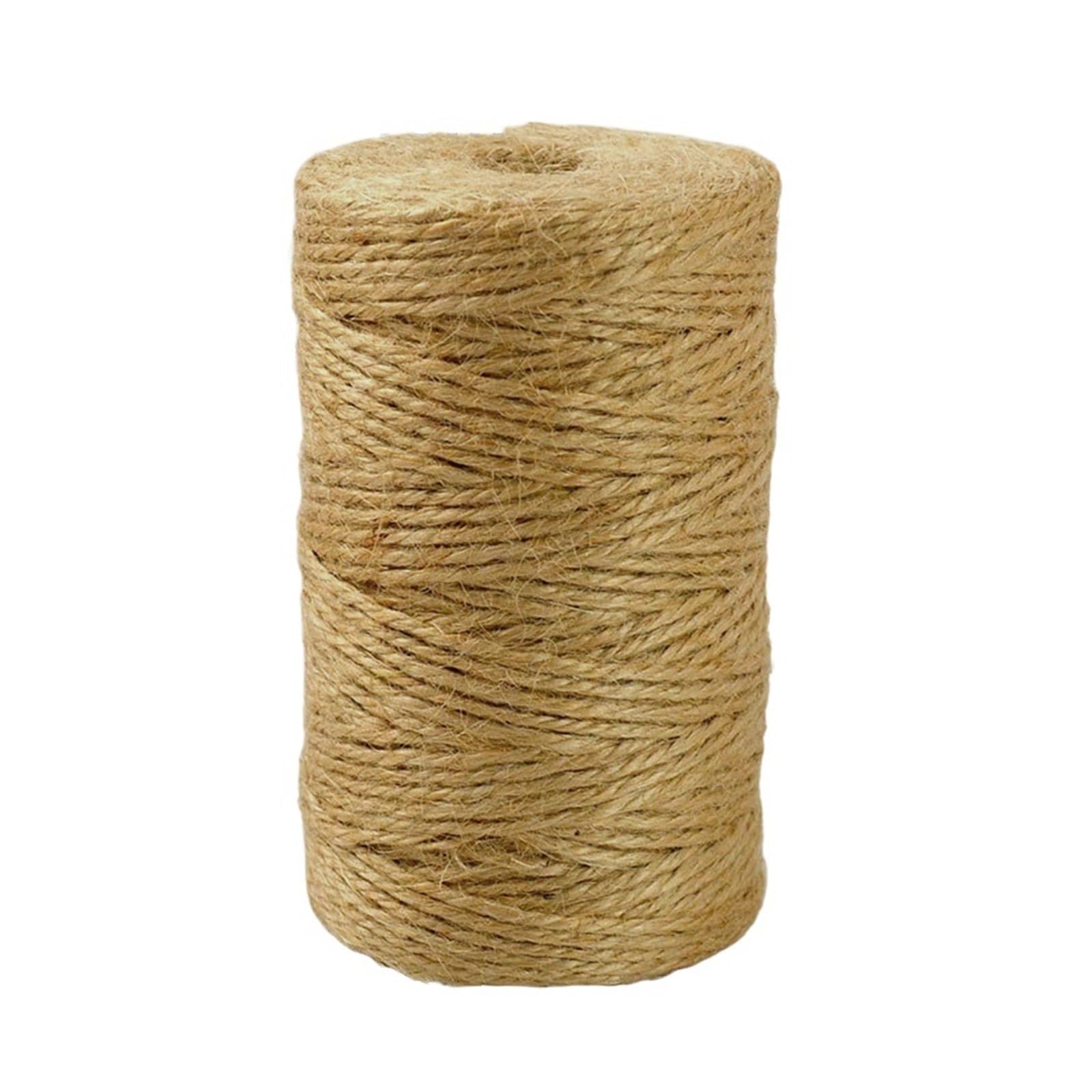 100M/Roll Cotton Cord Baker Twine Colorful Crafts Macrame String Home Textile Wrapping Wedding Decor(Hemp rope 100m)