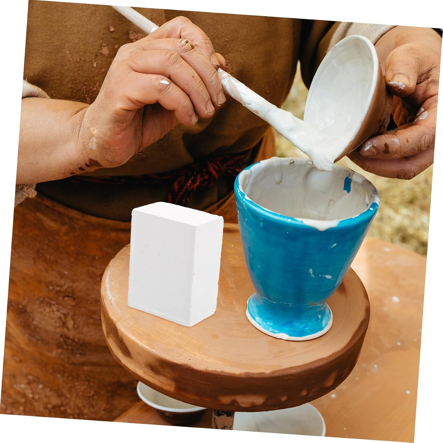 Hohopeti Sturdy Pottery Kiln Post Reusable Ceramic Accessory for Kiln Shelves Easy Install Firing Support Bracket