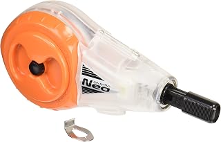 Shinwa Sokutei 77963 Neo Handy Chalk Line: Automatic Winding, 15m Fine Thread, Orange - Precision Carpenter Tool