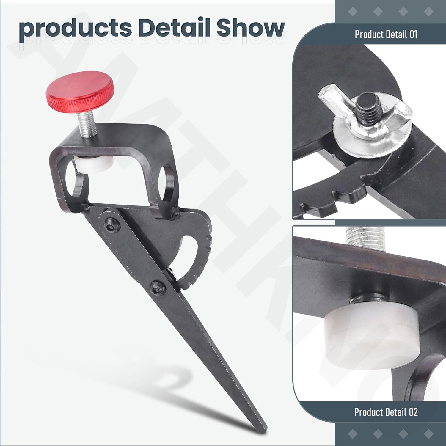 Vari-Grind Attachment, Woodturning Tool for Wolverine Grinding Jig Replace, Enhanced Clamping Mechanism Holds Tools Firnly and Prevents Rolling. Works with Tools Up to 3/4"in Diameter