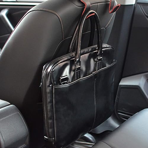 Miniatura 4 de MECHCOS Ganchos para reposacabezas de asiento de automóvil, organizador de asiento trasero de automóvil, soporte de gancho de almacenamiento para