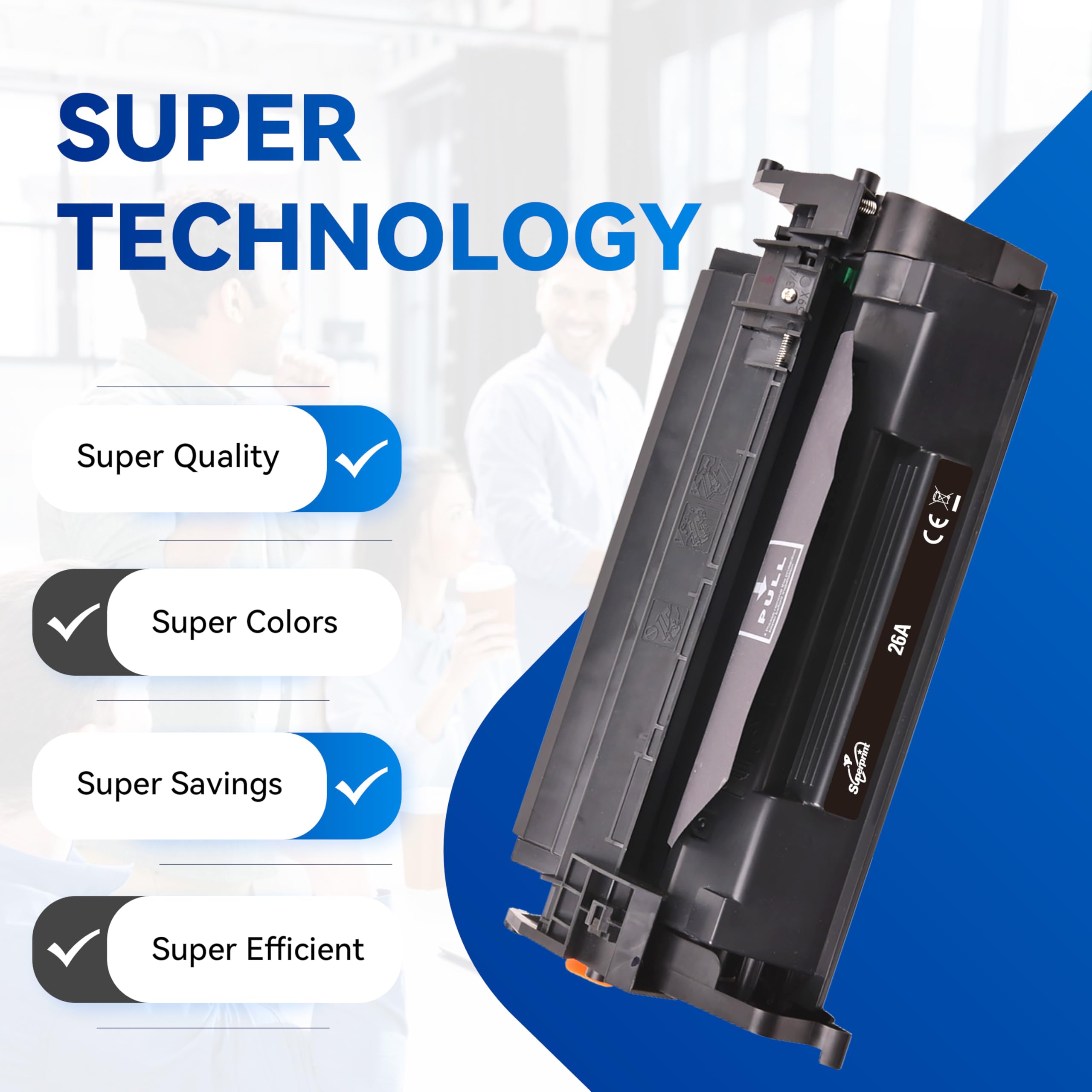 052 Cartouche de toner à puce pour Canon 052 pour Canon imageCLASS LBP214dw MF424dw MF426dw, i-SENSYS LBP212dw LBP214dw LBP215x MF421dw MF426dw MF428x MF429x (2) 6A/052. Lot de 2