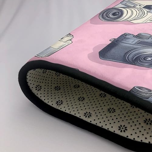 Miniatura 5 de Area Rugs for Living Room Decor - Anti Slip Throw Washable Rugs 3x5, Indoor Soft Retro Camera Pink Print Carpet for BedroomLivingRoomDining 60x39