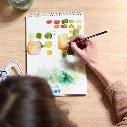 Miniatura 4 de XDT#729 - Juego de 6 pinceles con mango triangular #00000#000#0#2#4#6, pintura de detalles finos, modelos a escala, aceite acrílico para acuarelas