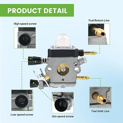 Miniatura 6 de Carburador BG55 con kit de afinación de filtro de aire para Stihl BG45 BG46 BG55 BG65 BG85 SH55 SH85 BG55C BG55Z BG85C Soplador de hojas piezas