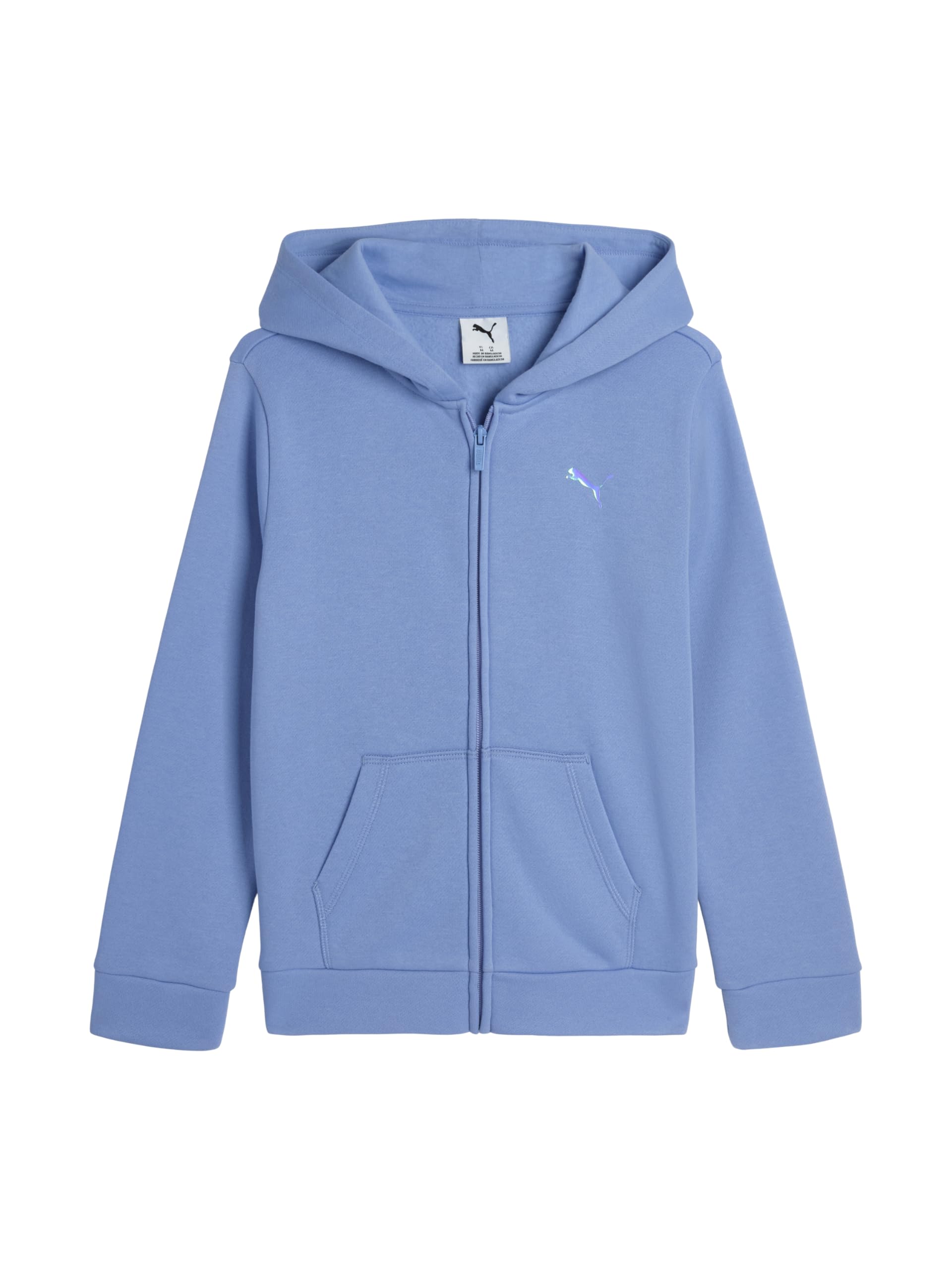 PUMA Girls' Core Logo Zip Up Hoodie