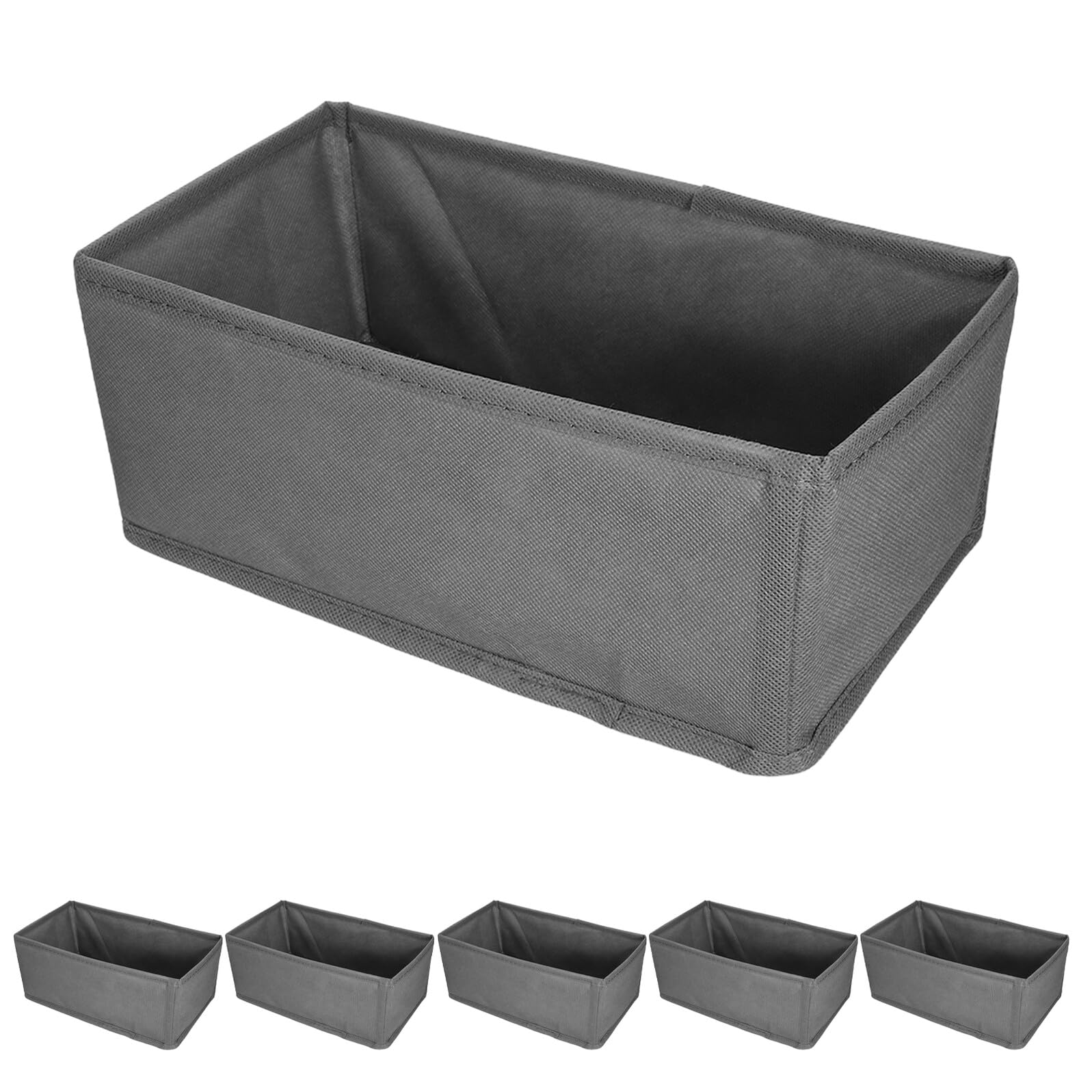 6stücke Unterwäsche Organizer Box Schubladeneinsätze für Socken und Kleiderschrank Aufbewahrungsboxen aus Stoff für Kommoden Babykleidung und Bhs Platzsparendes Trennsystem