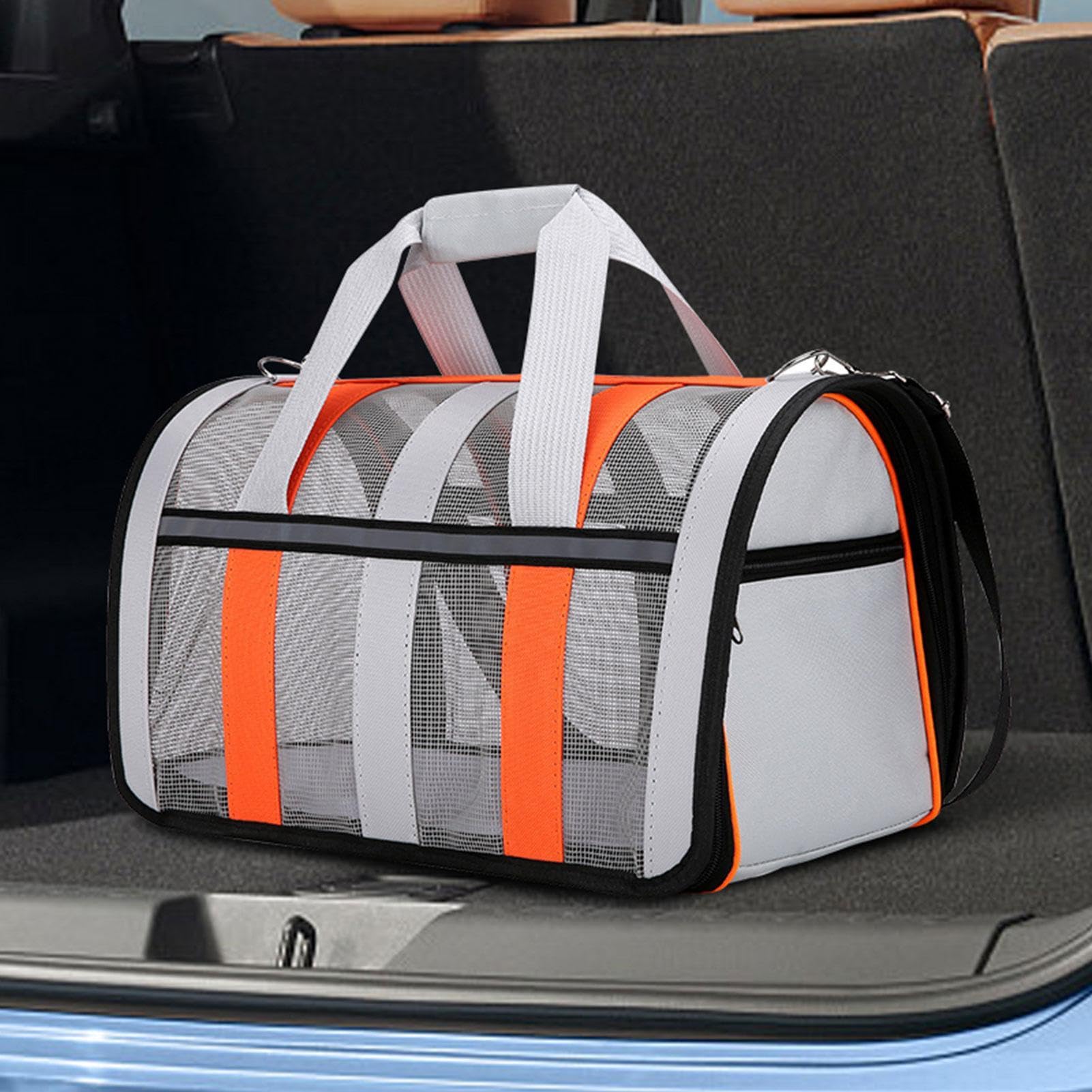 Trasportino portatile per animali domestici, borsa per animali domestici | Borsa da trasporto per animali dal design unico con cerniera per viaggi