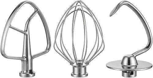 Set Stainless Steel Stand Mixer Attachments 3-Piece For Bowl Lift