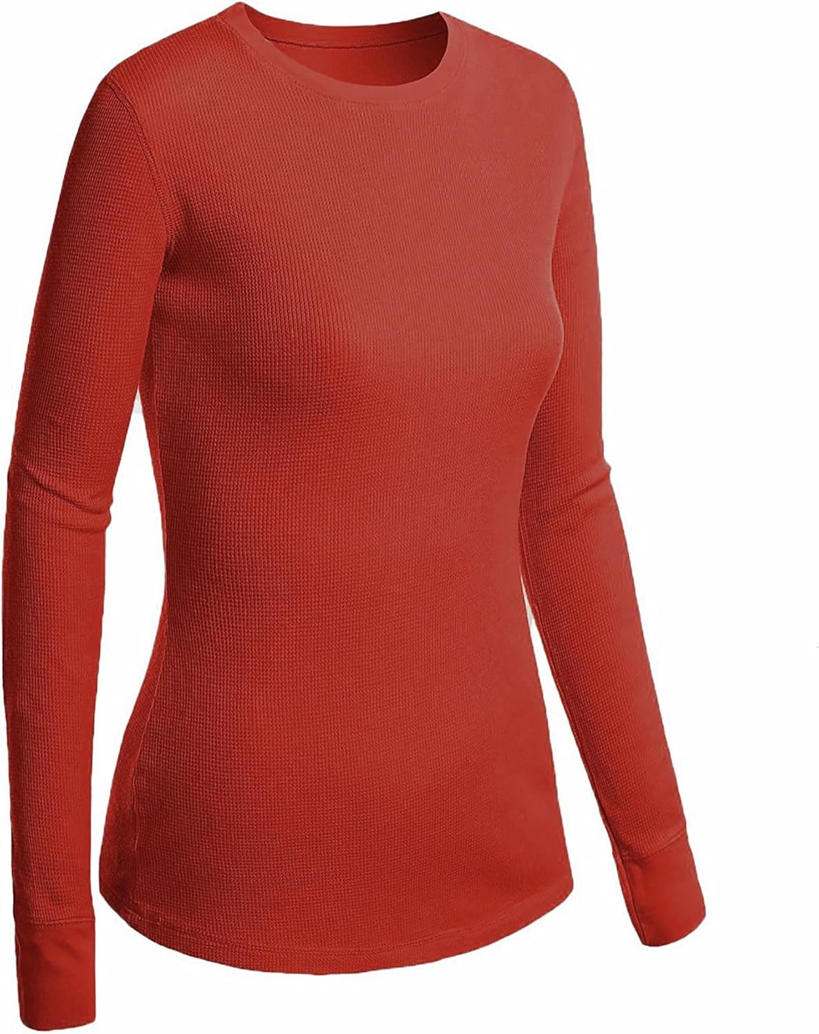 Emmalise Women's Thermal Crew Neck Long Sleeves Fitted Top