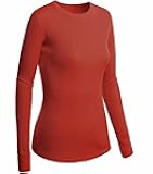 Emmalise Women's Thermal Crew Neck Long Sleeves Fitted Top