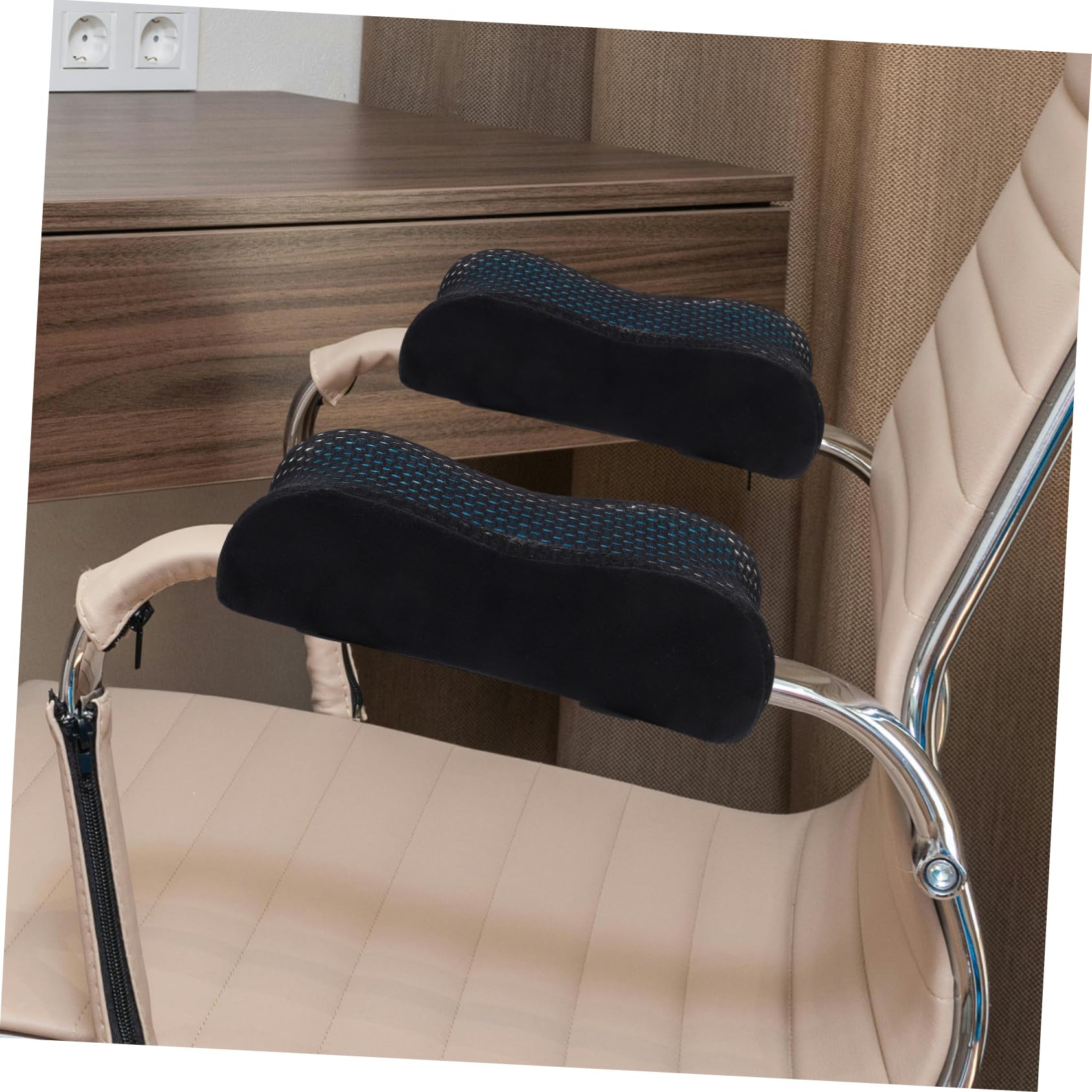 DOITOOL Almohadilla para Reposabrazos De Silla De Oficina Cojín para Reposabrazos De Silla para Juegos Almohadillas para Reposabrazos De Silla Cojines para 2 Piezas x 4