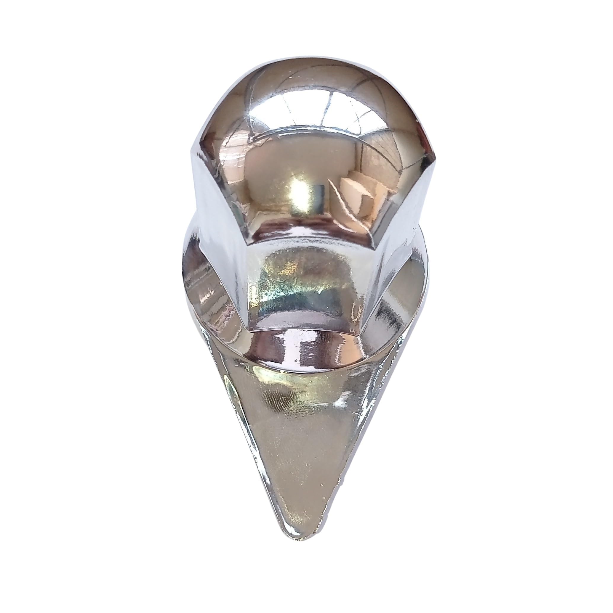 Lot de 50 cache-écrous de roue - 32 mm - Chromé - Pour camion, voiture, remorque - Protection d'écrou de roue - Capuchon avec indicateur long