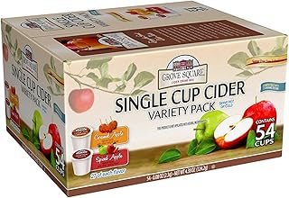 Grove Square Cider Pods, Variety Pack, Single Serve (Pack of 54) (Packaging May Vary)