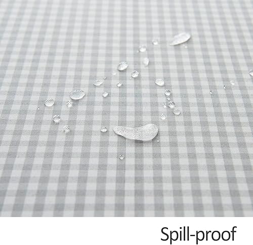 Miniatura 6 de maxmill Mantel rectangular a cuadros resistente al agua, sin arrugas, a prueba de derrames, resistente a los derrames, mantel de cuadros a cuadros