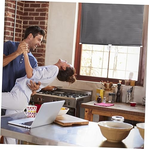 Miniatura 8 de Parasol portátil para balcón, luz de techo para mujer, interior perforado con ventosa, opaca, opacidad, pantalla de papel plisado, persianas