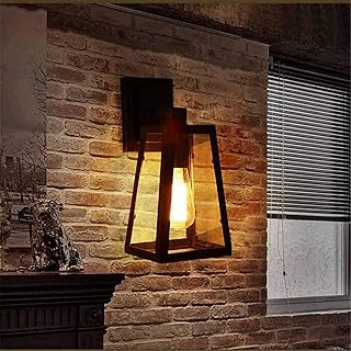 Kinkiet przemysłowy Cafe Bar Kinkiet Kinkiety Retro Kinkiety wewnętrzne Szklany klosz Lampki do czytania Pasuje do korytarza Korytarz Nocny salon Oświetlenie przedpokoju